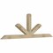 Ekena Millwork Saratoga Rough Sawn Timber Gable Bracket, Douglas Fir, 84"W x 28"H x 4"D x 4"F, 8/12 Pitch GBW084X28X0404SAR00RDF - alternate 3